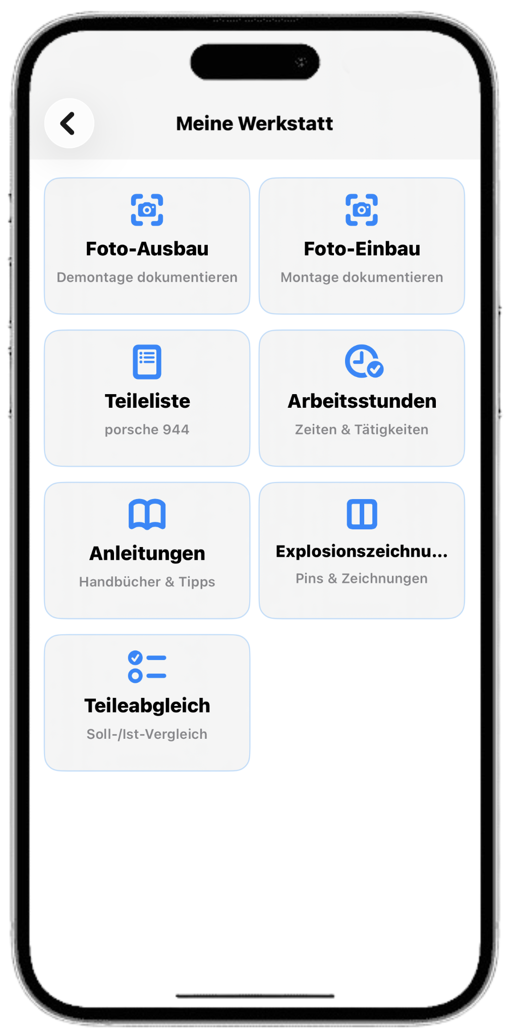 Screenshot Werkstatt